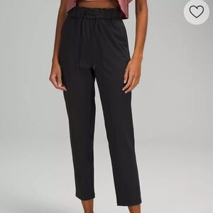 Lululemon ~ Gray and White Striped Jogger Pants